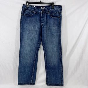 Antik Denim western mens embroidered jeans button fly size 34/29